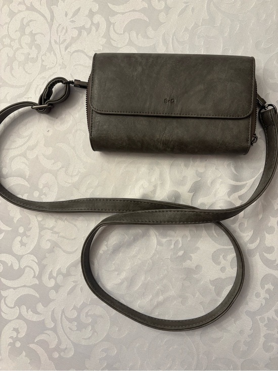 Handbags - Compact Crossbody Wallet in Dark Olive Green - Women Bags